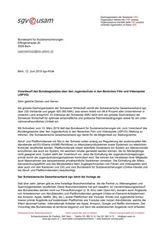  Vorentwurf des Bundesgesetzes über den Jugendschutz in den Bereichen Film und Videospiele (JSFVG)