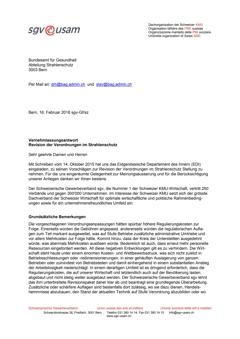  Vernehmlassungsantwort Revision der Verordnungen im Strahlenschutz